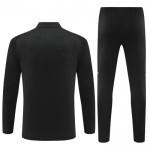 Real Madrid Training Sweatshirts Viertelreißverschluss 2024-25 Schwarze